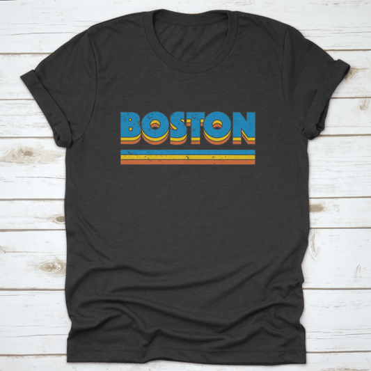 Text Design With Name Of Boston, Massachusetts, Usa, Vector