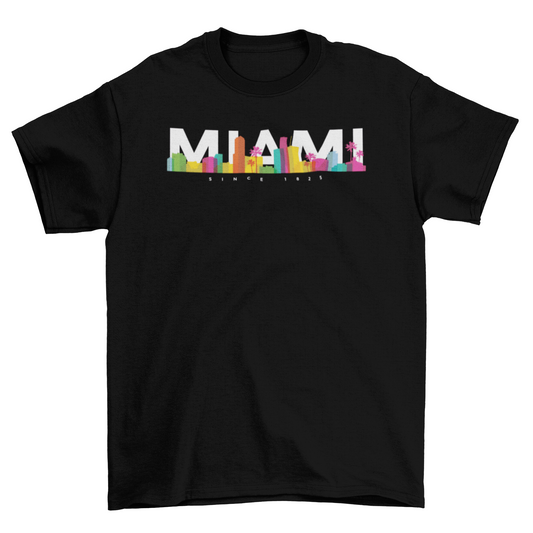 Miami skyline t-shirt