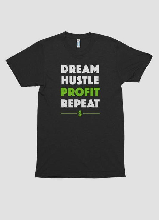 DREAM HUSTLE PROFIT Printed T-shirt