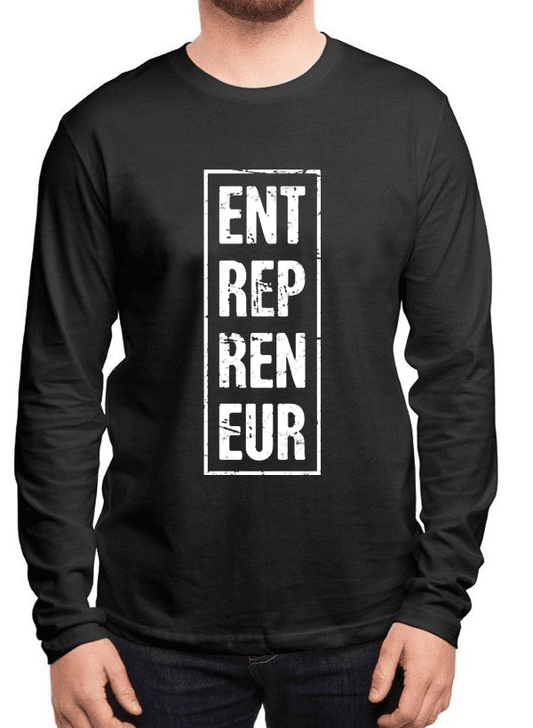 Entrepreneur Vertical Full Sleeves T-shirt.